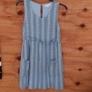 Sleeveless Cotton Dress POCKETS Vintage